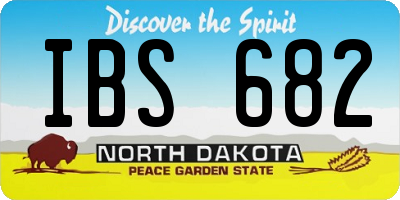 ND license plate IBS682