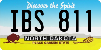 ND license plate IBS811