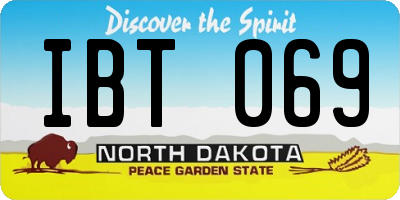 ND license plate IBT069