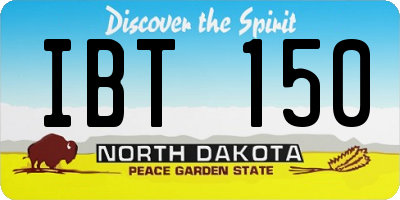 ND license plate IBT150