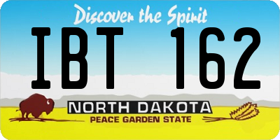 ND license plate IBT162