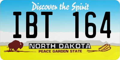 ND license plate IBT164