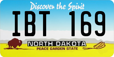 ND license plate IBT169