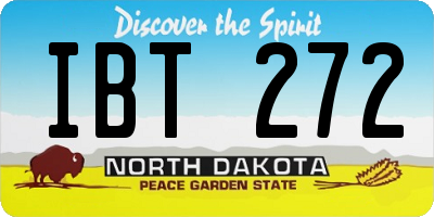 ND license plate IBT272