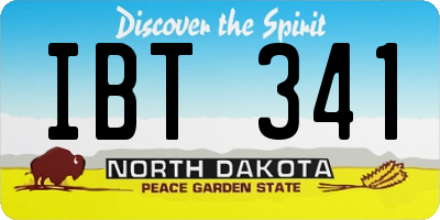 ND license plate IBT341