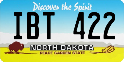ND license plate IBT422