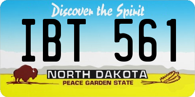ND license plate IBT561