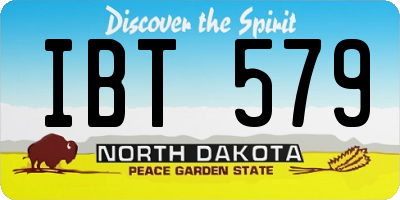 ND license plate IBT579