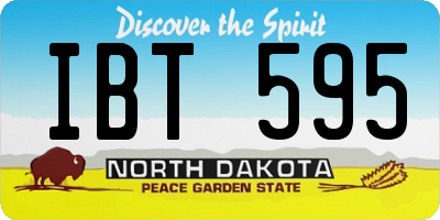 ND license plate IBT595