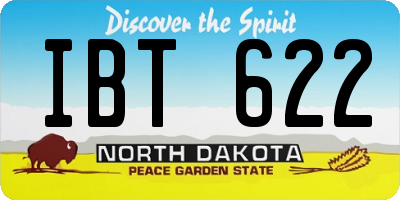 ND license plate IBT622