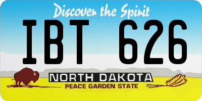 ND license plate IBT626