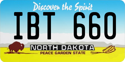ND license plate IBT660