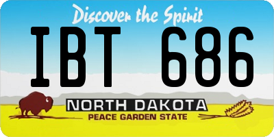 ND license plate IBT686