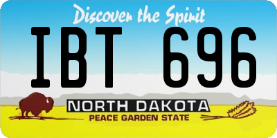 ND license plate IBT696