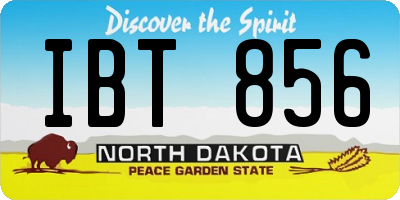 ND license plate IBT856