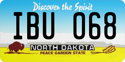 ND license plate IBU068