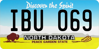 ND license plate IBU069