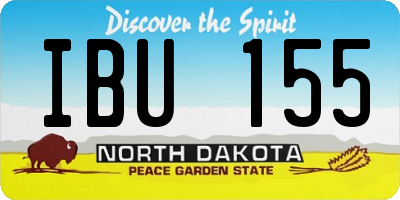 ND license plate IBU155