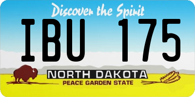 ND license plate IBU175