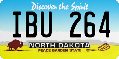 ND license plate IBU264