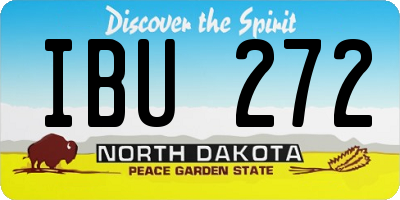 ND license plate IBU272