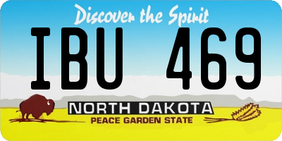 ND license plate IBU469