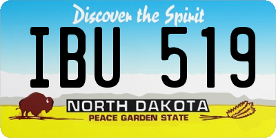 ND license plate IBU519