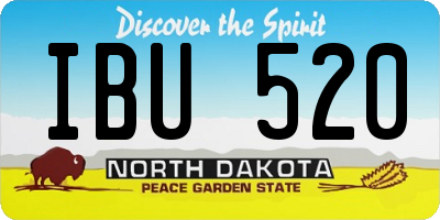 ND license plate IBU520