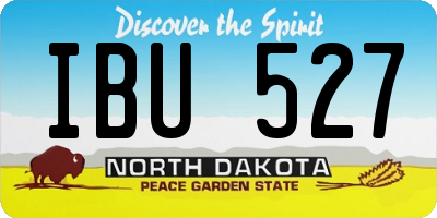 ND license plate IBU527