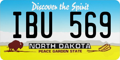 ND license plate IBU569