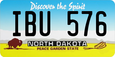 ND license plate IBU576