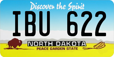 ND license plate IBU622