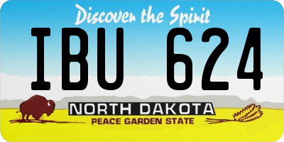ND license plate IBU624
