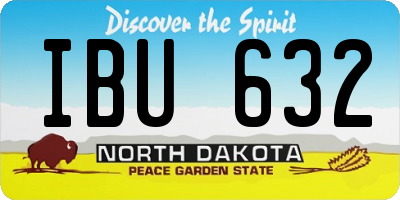 ND license plate IBU632