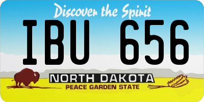 ND license plate IBU656