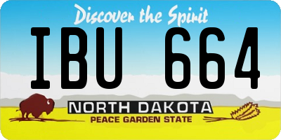 ND license plate IBU664