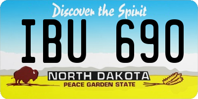 ND license plate IBU690