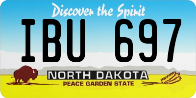 ND license plate IBU697