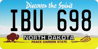 ND license plate IBU698
