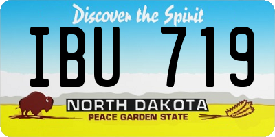 ND license plate IBU719