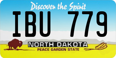 ND license plate IBU779