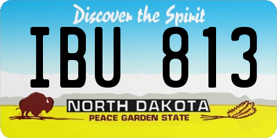 ND license plate IBU813