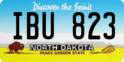 ND license plate IBU823