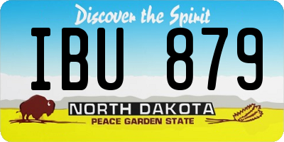 ND license plate IBU879