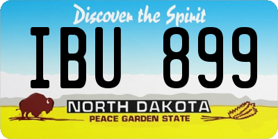 ND license plate IBU899