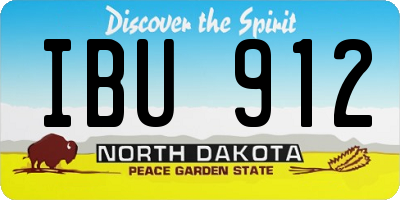 ND license plate IBU912