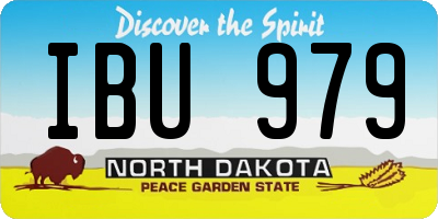 ND license plate IBU979