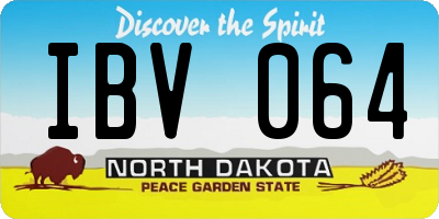 ND license plate IBV064