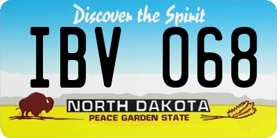 ND license plate IBV068