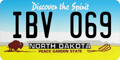 ND license plate IBV069